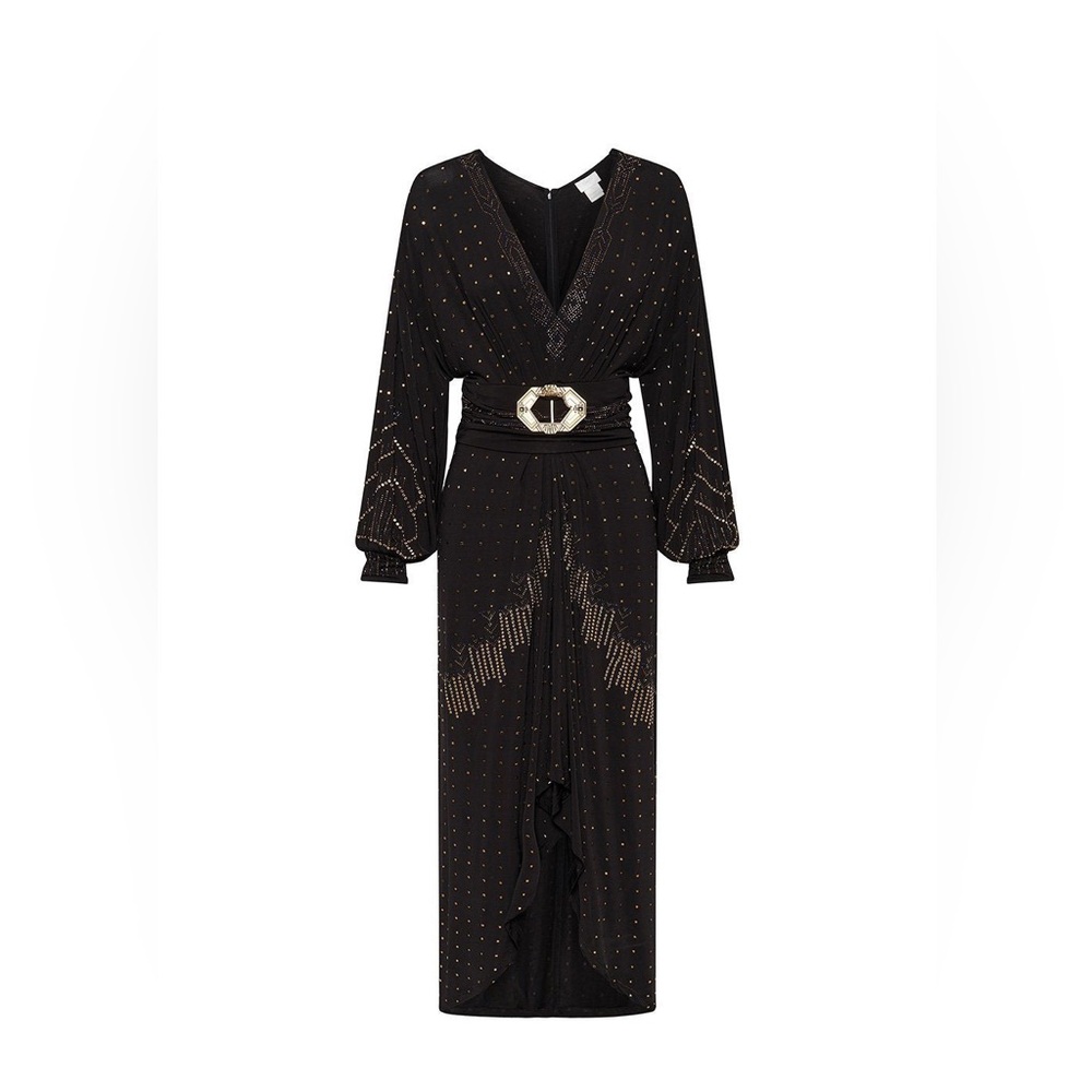 CAMILLA “Dripping in Deco” Belted Jersey Dress – XXL - Picture 6 of 17